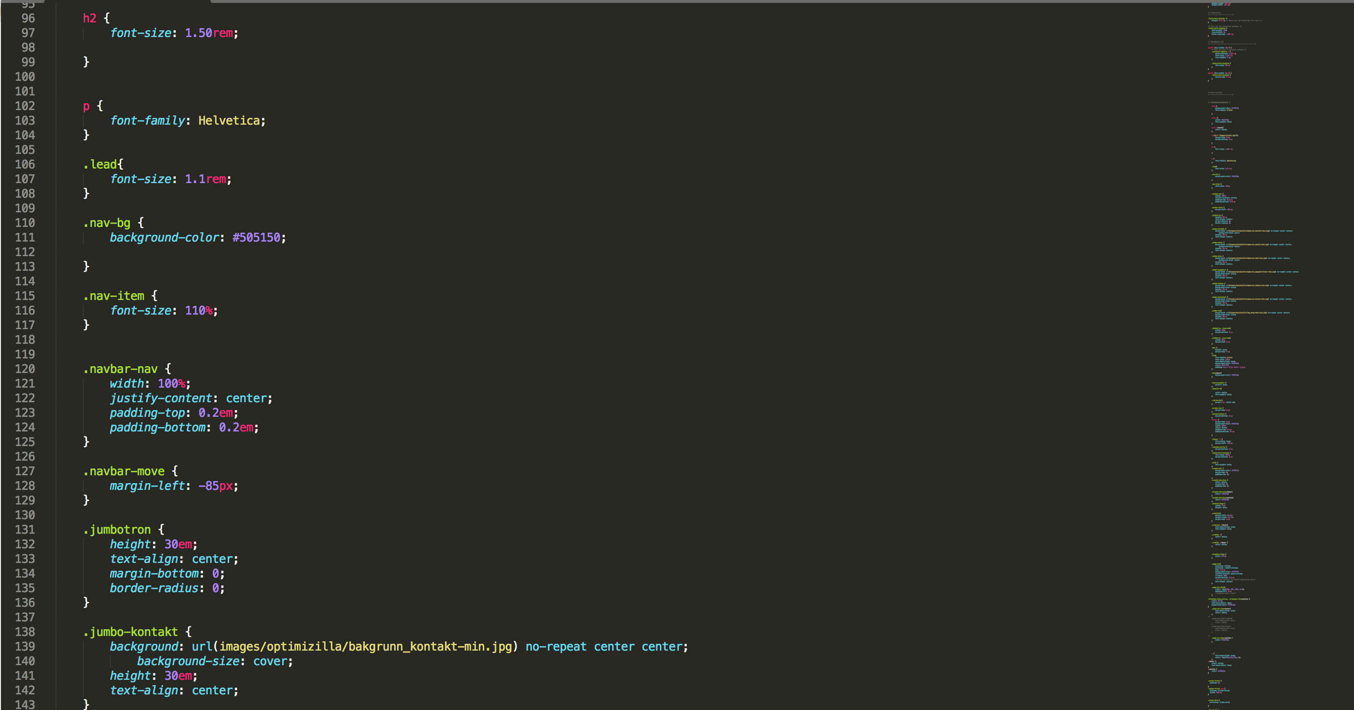 Picture of example of the code